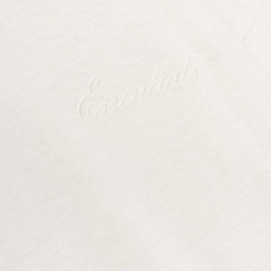  피어오브갓 긴팔 티셔츠 피어 오브 갓 에센셜 자수 클래식 후드 긴팔 후드티 아이보리 - FEAR OF GOD