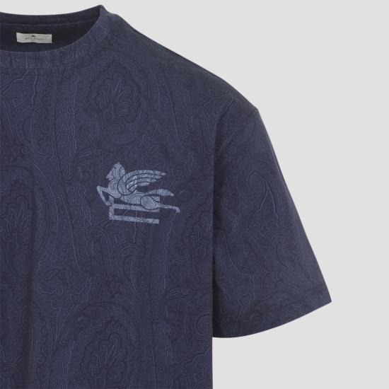 26SS 에트로 반팔 티셔츠 MRMA0004 AKG49 B0078 BLUE - ETRO