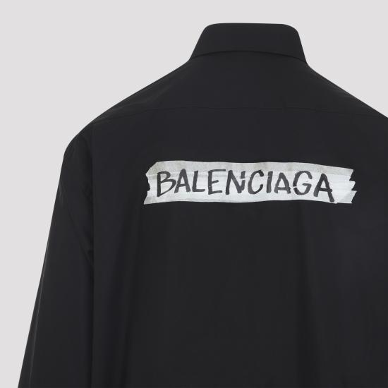 26SS 발렌시아가 긴팔 셔츠 857809 TRM28 1000 BLACK - BALENCIAGA