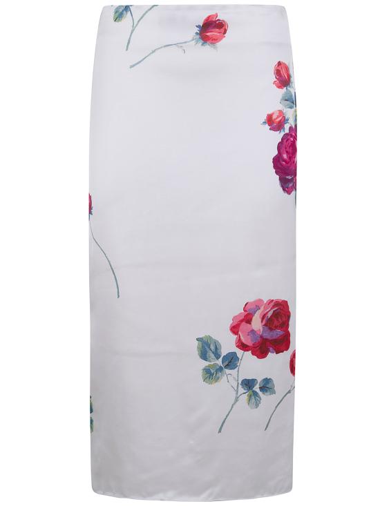 26SS 누메로벤투노 미디 스커트 C033 5286 S1M1 WHITE FLOREAL FANCY