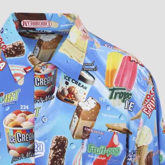 26SS 발렌시아가 긴팔 셔츠 852334 TTL24 4011 BLUE - BALENCIAGA