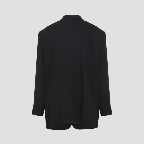 26SS 발렌시아가 싱글 브레스티드 블레이저 857393 TNT39 1000 BLACK - BALENCIAGA