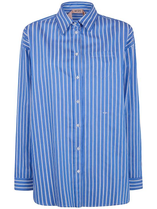 26SS 누메로벤투노 셔츠 G031 1520 RD11 LIGHT BLUE WHITE STRIPES