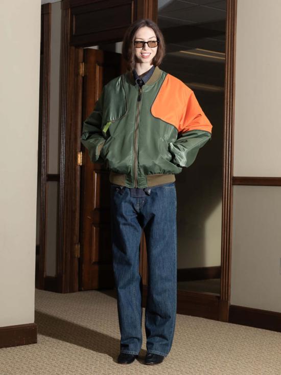  캐피탈 봄버 자켓 마 1 나일론 샴 봄버 재킷