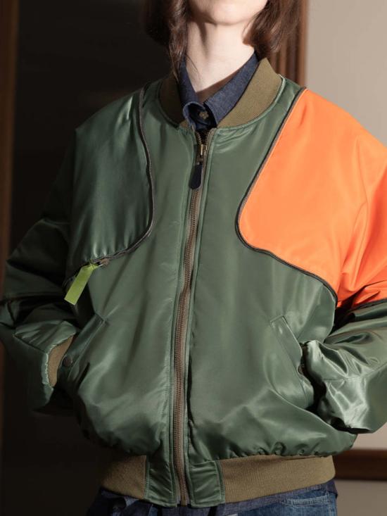  캐피탈 봄버 자켓 마 1 나일론 샴 봄버 재킷 - KAPITAL