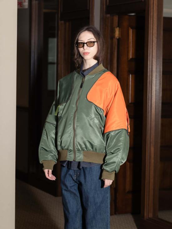  캐피탈 봄버 자켓 마 1 나일론 샴 봄버 재킷 - KAPITAL