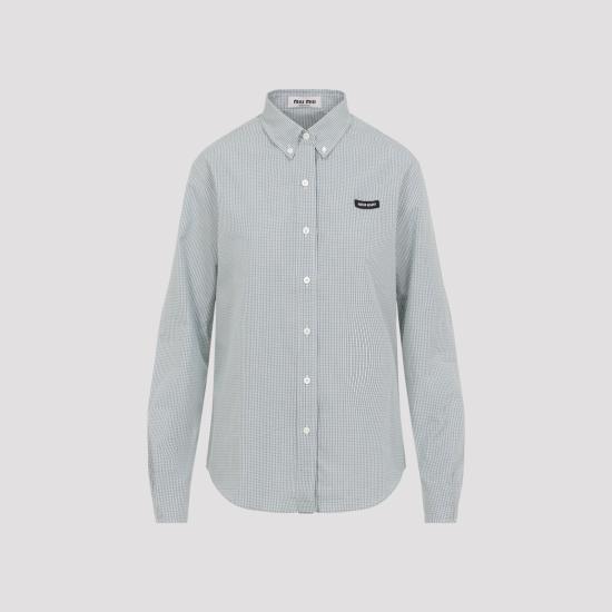 26SS 미우미우 셔츠 MK1842SOOO 1805 F077U SMERALDO