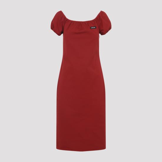 26SS 미우미우 미디 원피스 MF6183SOOO 1BMS F0011 ROSSO - MIU MIU