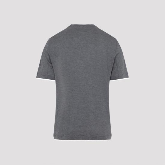 26SS 브루넬로 쿠치넬리 페이크 레이어링 티셔츠 MD8217427 CWD40 GRIGIO - BRUNELLO CUCINELLI