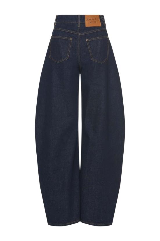  어웨이크 모드 데님 팬츠 A.W.A.K.E. 모드 라운드 백 투 프론트 진 미드 블루 - A.W.A.K.E. MODE