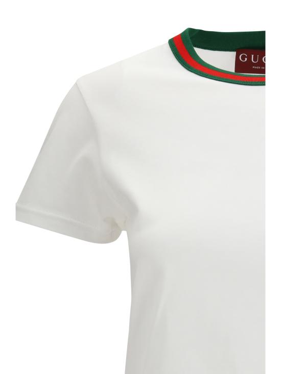 26SS 구찌 코튼 저지 티셔츠 819551XJHJA 9692 WHITE - GUCCI