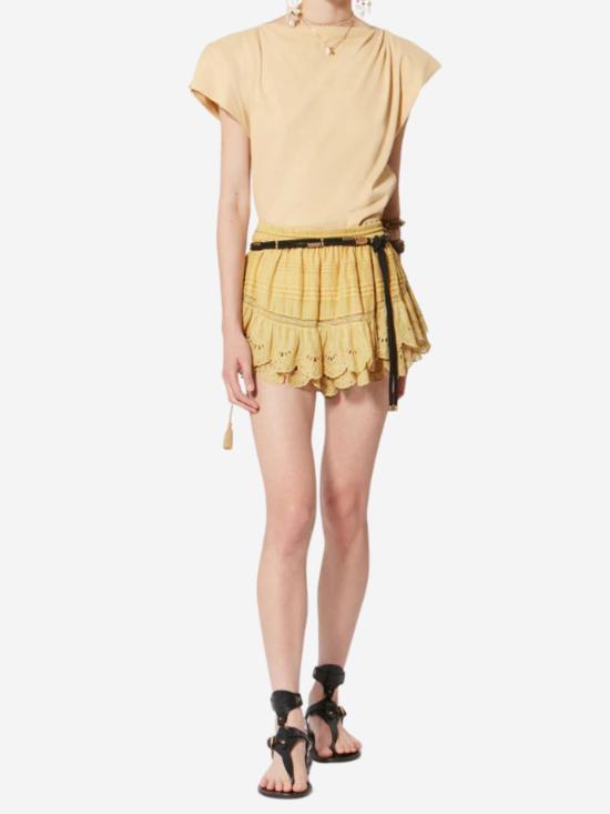  이자벨마랑 숏팬츠 이자벨 마랑 퓨리아 쇼츠 라이트 오커 - ISABEL MARANT