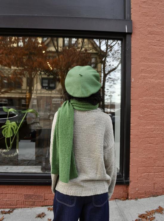  Beyond Threads 베레모 비욘드 스레드 펠트 베레모 모스 그린