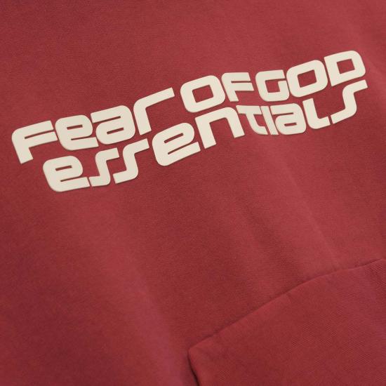  피어오브갓 스웨터 피어 오브 갓 클래식 후드티 크림슨 - FEAR OF GOD