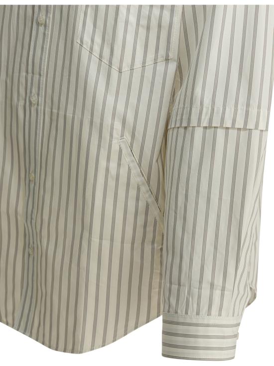26SS 아크네 스튜디오 더블 슬리브 버튼업 BB0670CHD White - ACNE STUDIOS