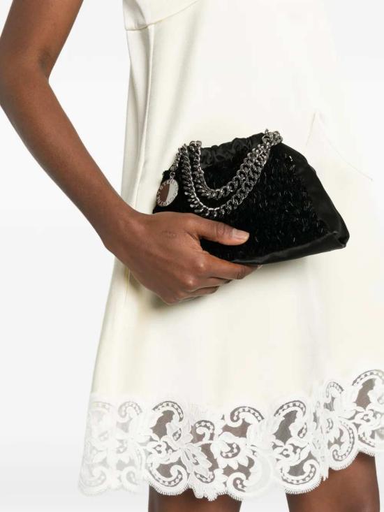 26SS 스텔라 맥카트니 팔라벨라 드로스트링 숄더백 7B0144WP0622 BLACK - STELLA MCCARTNEY