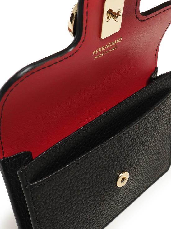 26SS 살바토레 페라가모 간치니 카드지갑 220963 785795002 Black - SALVATORE FERRAGAMO