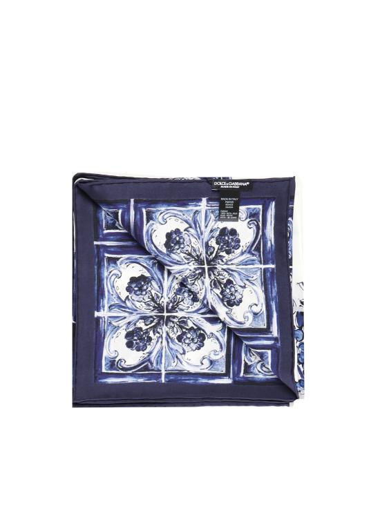 26SS 돌체앤가바나 머플러/스카프 FN090R GDAOZHA3OA Blue white - DOLCE & GABBANA