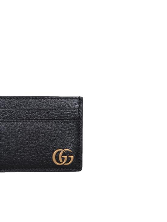26FW 구찌 GG 마몽 레더 카드 케이스 657588 DJ20T 1000 Black - GUCCI