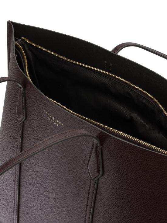 26SS 토리버치 레더 페리 토트백 169476500 Bordeaux - TORY BURCH