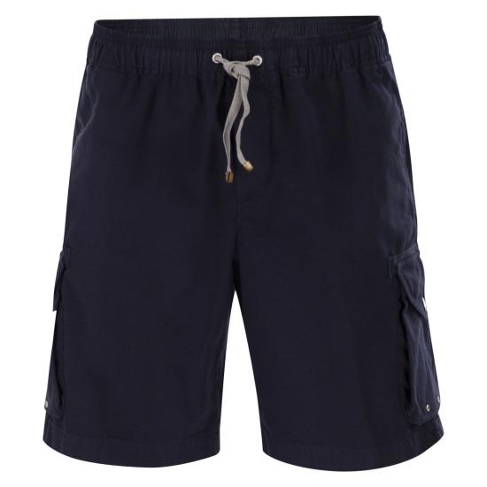 26SS 브루넬로 쿠치넬리 숏팬츠 M252DU0025 NAVY