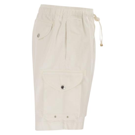 26SS 브루넬로 쿠치넬리 숏팬츠 M252DU0025 WHITE - BRUNELLO CUCINELLI