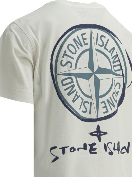 26SS [키즈] 스톤 아일랜드 티셔츠 2100009S0377V0001 White - STONE ISLAND
