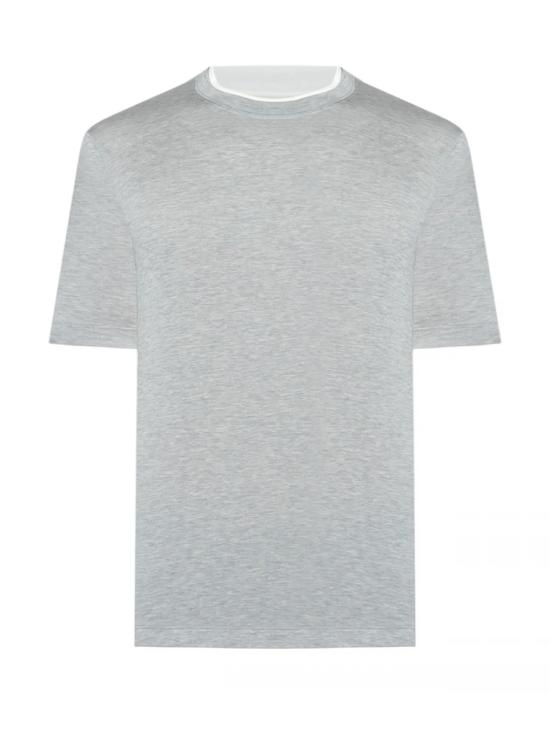 26SS 브루넬로 쿠치넬리 반팔 티셔츠 MD8217427 CLH70 Grey