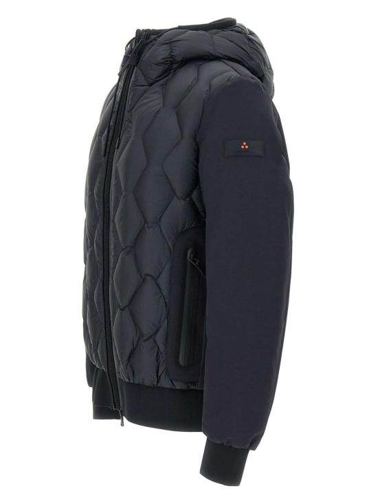 25FW 페트레이 쿤스 KJ BMAT 기하학적 퀼팅 배색 봄버 재킷 PEU520701181862 215 Blue - PEUTEREY