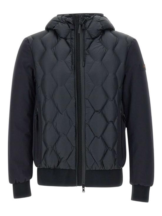 25FW 페트레이 쿤스 KJ BMAT 기하학적 퀼팅 배색 봄버 재킷 PEU520701181862 215 Blue - PEUTEREY