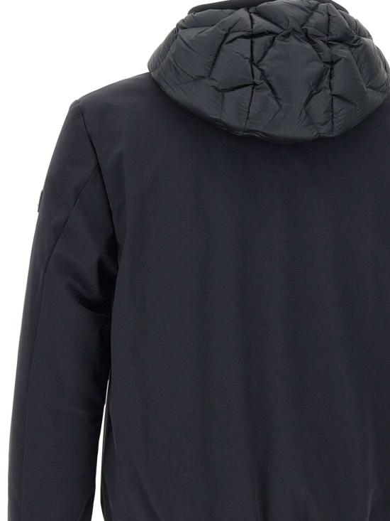 25FW 페트레이 쿤스 KJ BMAT 기하학적 퀼팅 배색 봄버 재킷 PEU520701181862 215 Blue - PEUTEREY