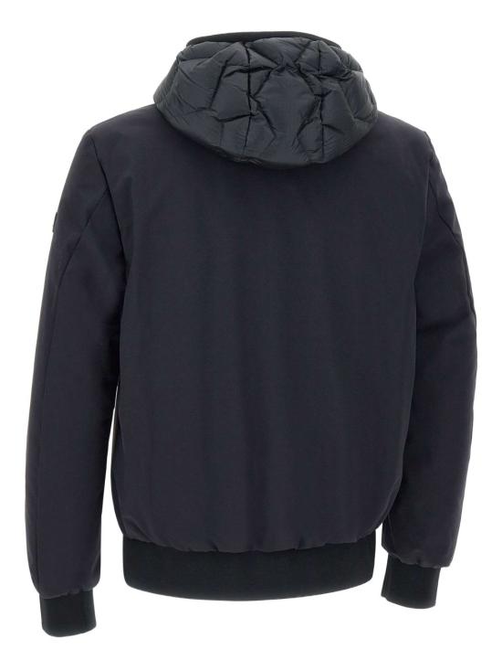 25FW 페트레이 쿤스 KJ BMAT 기하학적 퀼팅 배색 봄버 재킷 PEU520701181862 215 Blue - PEUTEREY