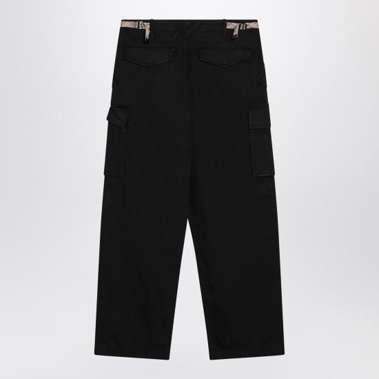 26SS 버버리 코튼 카고 팬츠 8119204166258 Black - BURBERRY