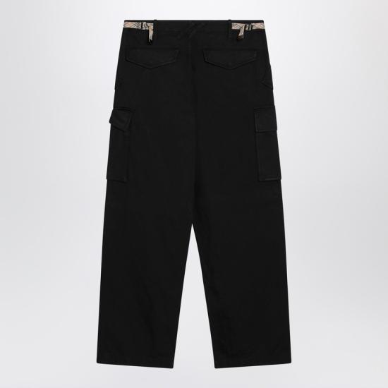 26SS 버버리 스트레이트 팬츠 8119204166258 Black - BURBERRY