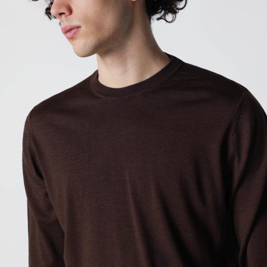 26SS 드루모어 긴팔 티셔츠 D0D103AWO Brown - DRUMOHR