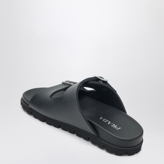 26SS 프라다 스트랩 슬라이드 1XX7920203LKK Black - PRADA