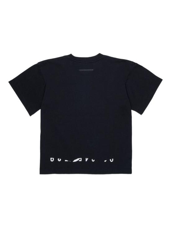 26SS [키즈] MM6 메종마르지엘라 티셔츠 M60986MM02Y M6900 Black - MM6 MAISON MARGIELA