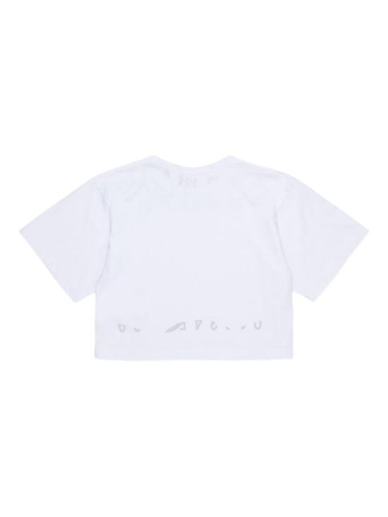 26SS [키즈] MM6 메종마르지엘라 티셔츠 M61017MM02Y M6100 White - MM6 MAISON MARGIELA