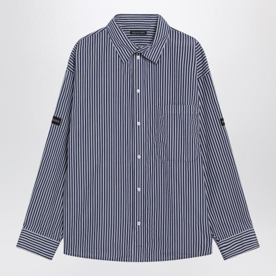 26SS 발렌시아가 긴팔 셔츠 857814TTM34 Blue