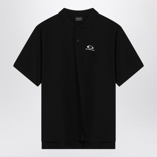 26SS 발렌시아가 로렐 클래식 폴로 셔츠 828531TTVT8 Black