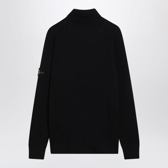 25FW 스톤 아일랜드 풀 립 RWS 울 터틀넥 점퍼 5100052S00C2 Blue - STONE ISLAND