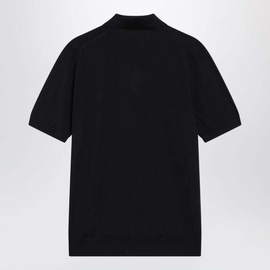 26SS 프라다 슈퍼파인 울 폴로 셔츠 UMB2671ZLE Blue - PRADA