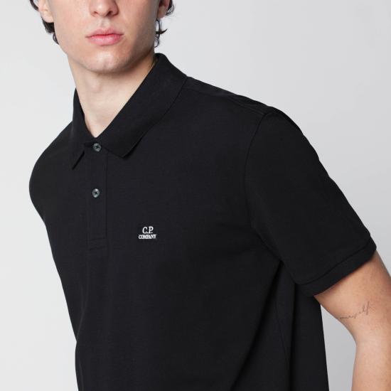 26SS 씨피 컴퍼니 스트레치 피케 숏슬리브 RCCMPL721A005263W Black - C.P. COMPANY