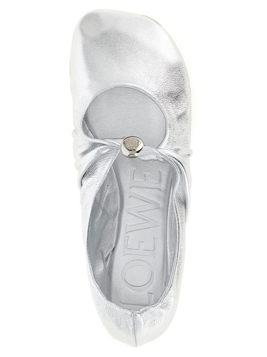 26SS 로에베 플랫 슈즈 LLPF466X011160 Silver - LOEWE
