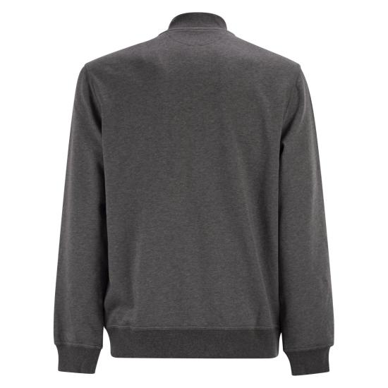 26SS 브루넬로 쿠치넬리 지퍼 디테일 테크노 코튼 플리스 MW8639072G ANTHRACITE - BRUNELLO CUCINELLI