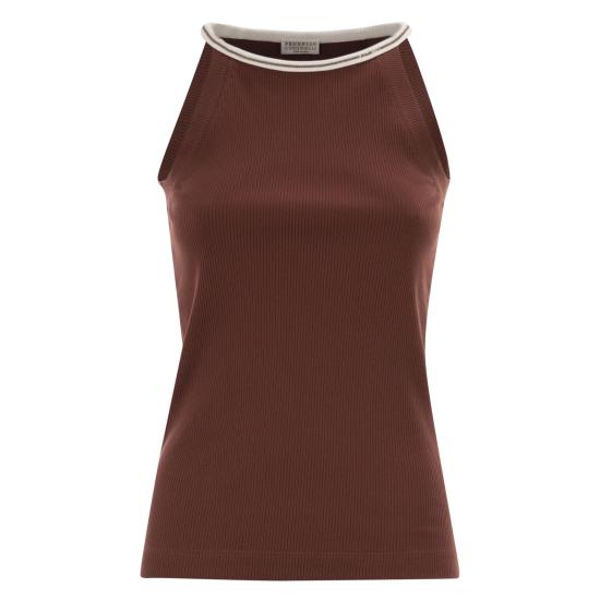 26SS 브루넬로 쿠치넬리 폴로 티셔츠 MG902DO320 BORDEAUX