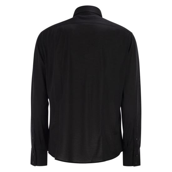 26SS 브루넬로 쿠치넬리 긴팔 셔츠 MD8216686 BLACK - BRUNELLO CUCINELLI