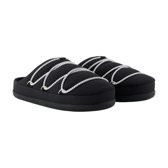 26SS 문부츠 플랫 슈즈 80D2410020 N001 black - MOON BOOT