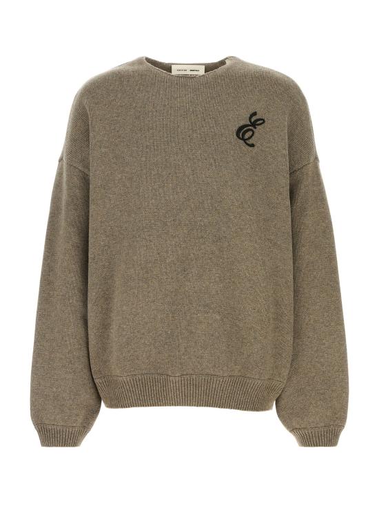 25FW 피어오브갓 엠브로이더드 와플 크루넥 스웨터 192HO254332F HOMESTEADHEATHER Beige