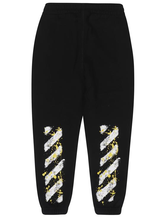 25FW [키즈] 오프화이트 트레이닝/조거 팬츠 44BCH001F5F002 1018 Black - OFF WHITE